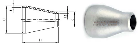 Concentric Reducer Drawing