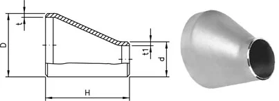 Eccentric Reducer Drawing
