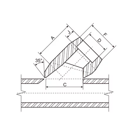 Laterolet-Lateral Outlet Drawing
