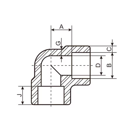 Socket Weld 90 Degree Elbow Drawing Socket Weld 90 Degree Elbow Drawing