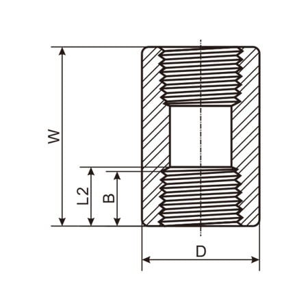 Threaded Coupling Drawing
