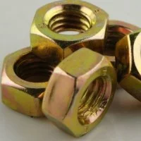 Nuts Yellow Zinc Coating Carbon Steel Nuts Yellow Zinc Coating