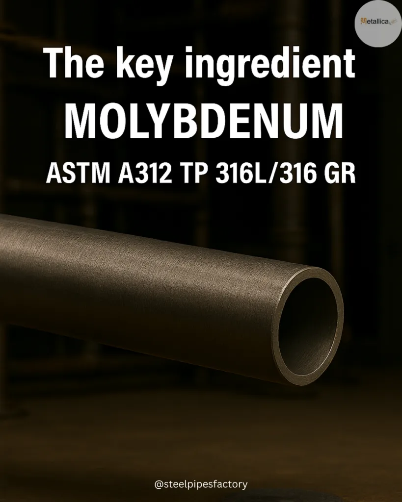 Molybdenum ASTM A312 TP316/316L
