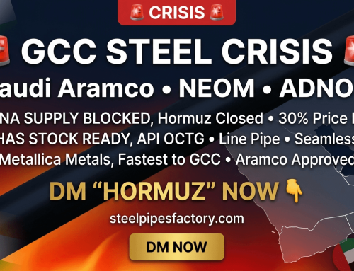 Hormuz Crisis: Indian Steel Pipes for Saudi, UAE, Qatar, NEOM